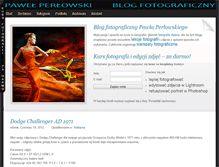 Tablet Screenshot of blog.pawelperlowski.com